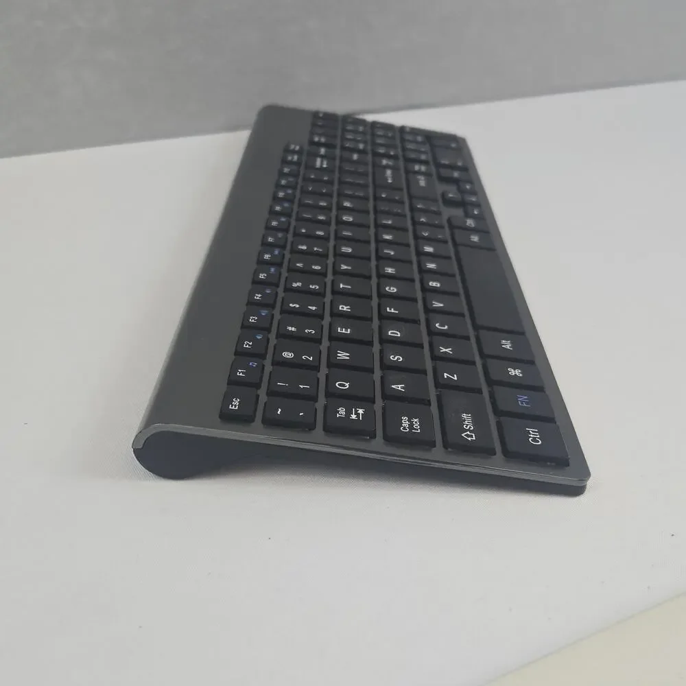 JoyAccess KB2 Slim Wireless Full Keyboard Gray & Silver with 2.4G USB Receiver